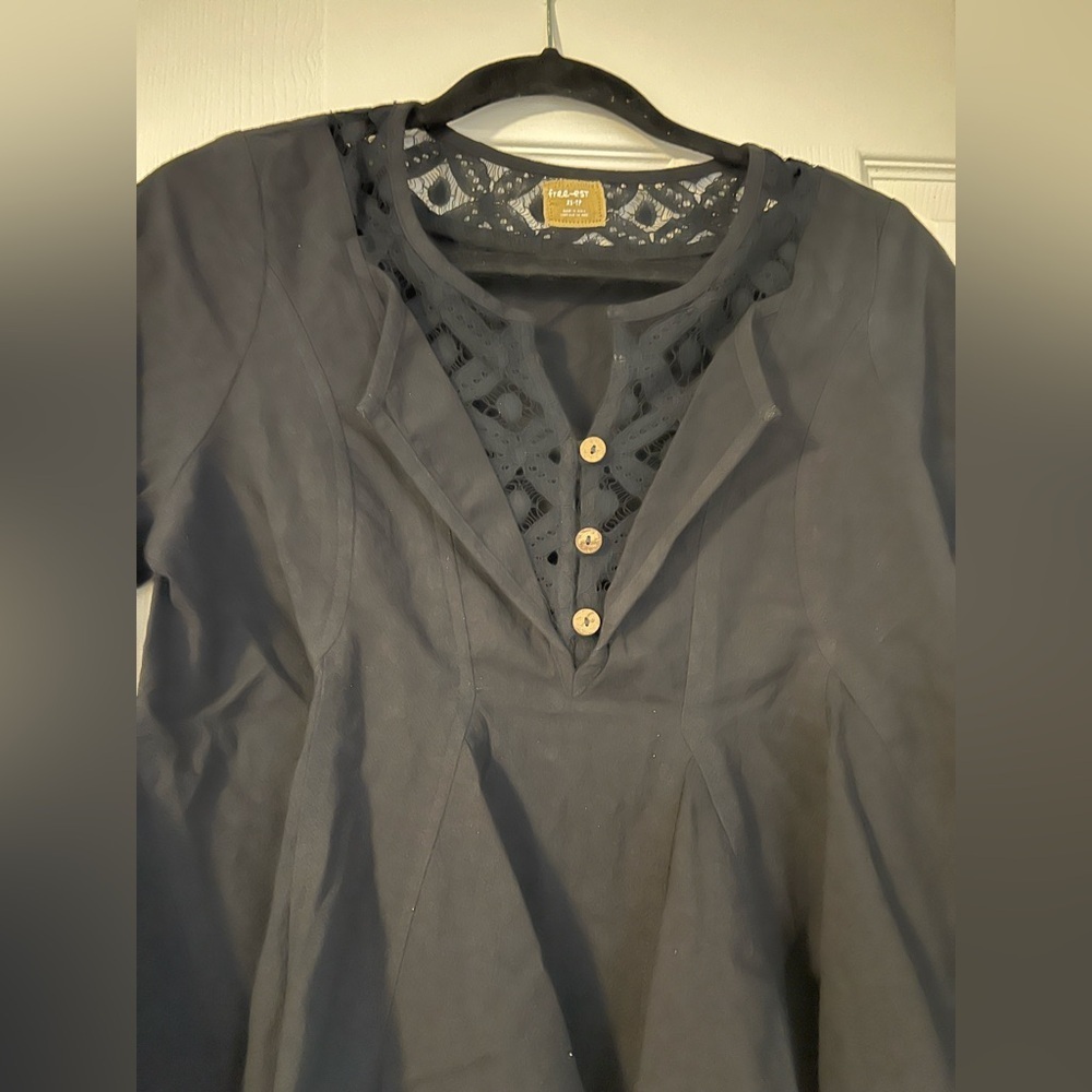 Free People Seas The Day Top in Black Size XS/S NWT - Picture 5 of 9